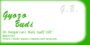 gyozo budi business card